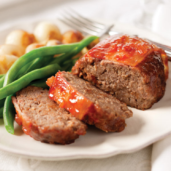 featuring Individual Classic Meatloaf (top)