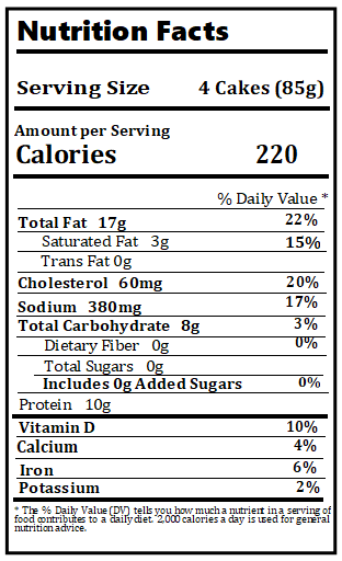 Old Nutrition Label