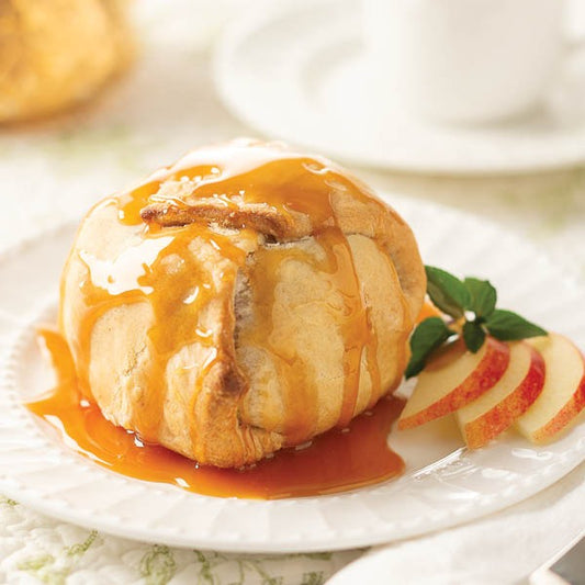 Apple Dumplings with included caramel sauce