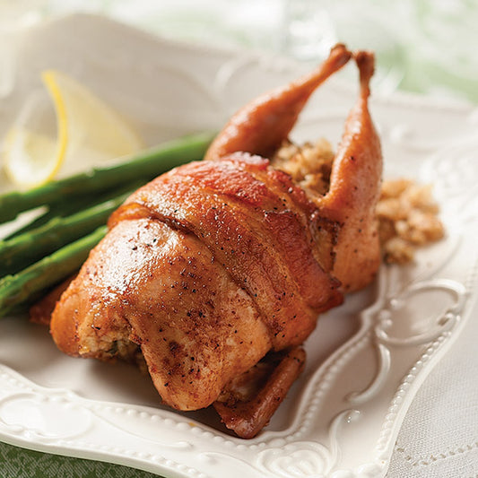 Bacon Wrapped Quail
