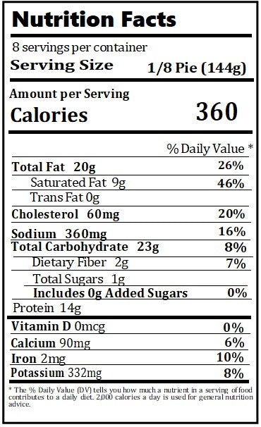 Old Nutrition Label